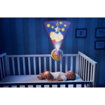 Chicco - Proiettore sopra culla con melodia 3in1 NEXT2MOON rosa