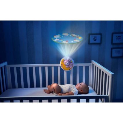 Chicco - Proiettore sopra culla con melodia 3in1 NEXT2MOON rosa