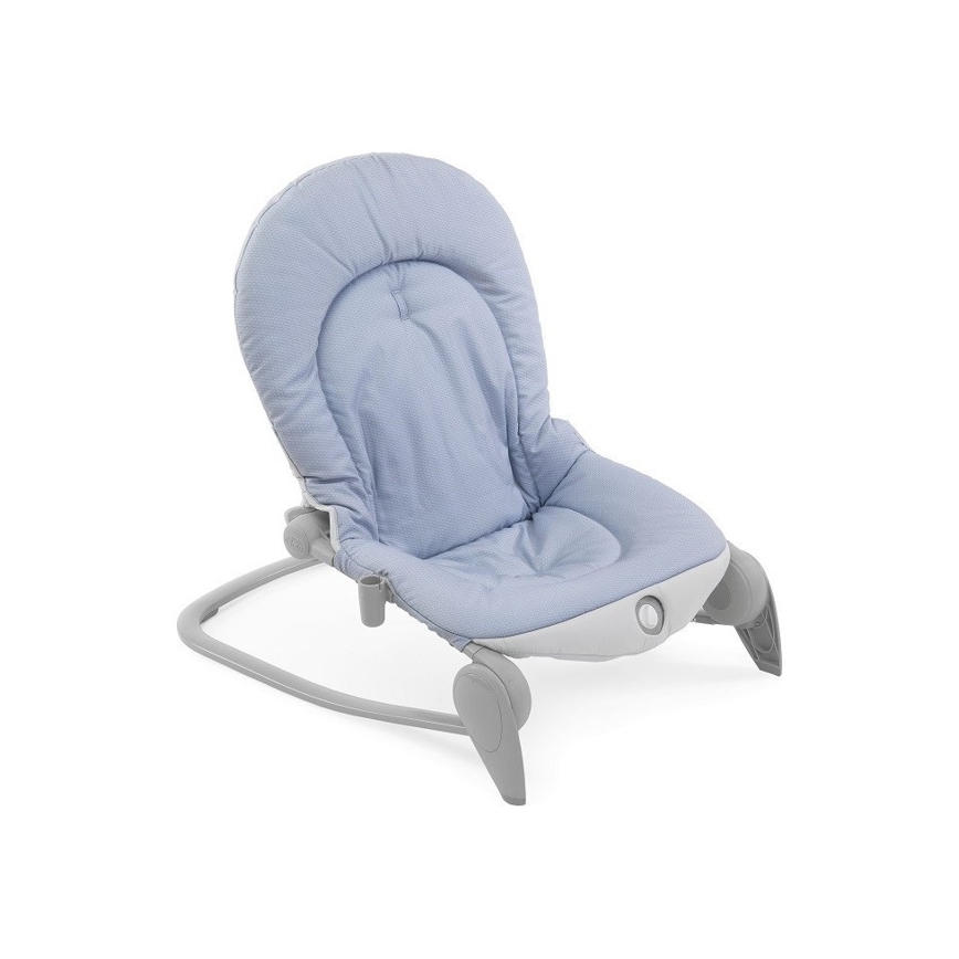 Chicco - Sdraietta vibrante per bambini con melodia BALLOON Dots 2xAA + 1xLR20 blu
