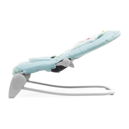 Chicco - Sdraietta vibrante per bambini con melodia BALLOON Froggy 2xAA + 1xLR20 blu