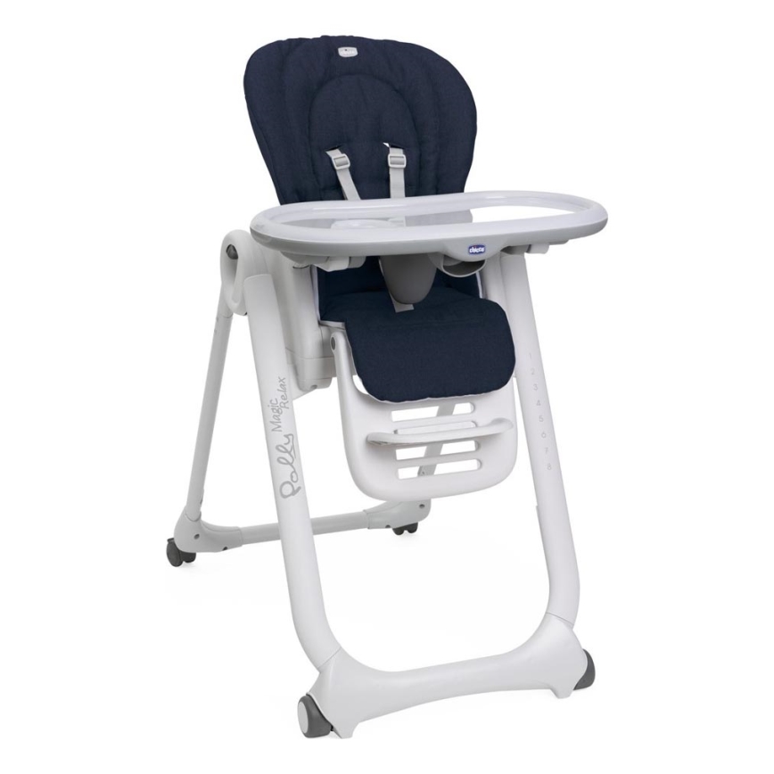 Chicco - Sedia da pranzo per bambini Polly Magic Relax blu scuro