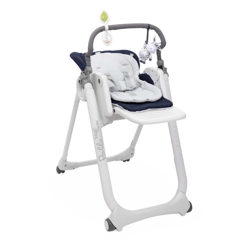 Chicco - Sedia da pranzo per bambini Polly Magic Relax blu scuro