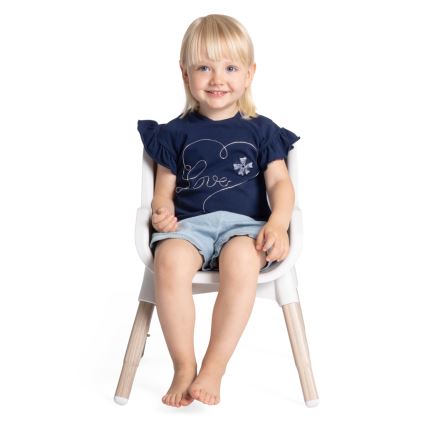 Chicco - Sedia da pranzo per bambini ZEST 3in1 bianco/grigio