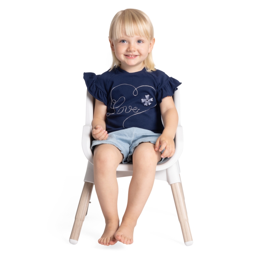 Chicco - Sedia da pranzo per bambini ZEST 3in1 bianco/grigio