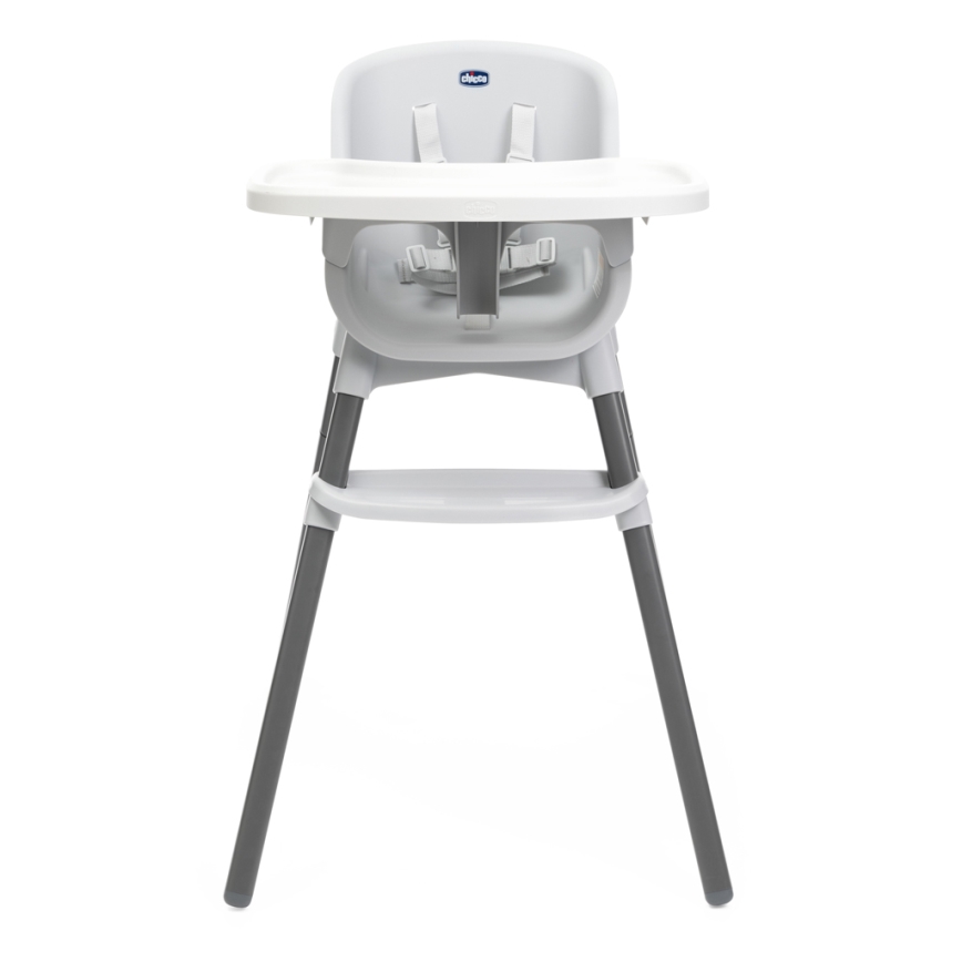 Chicco - Sedia da pranzo per bambini ZEST 3in1 bianco/grigio