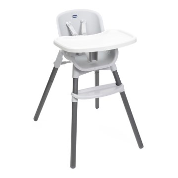 Chicco - Seggiolone da pranzo per bambini ZEST 3 in 1 bianco/grigio