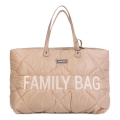 Childhome - Borsa da viaggio FAMILY BAG PUFFERED color crema