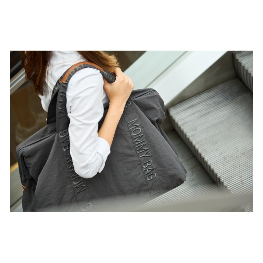 Childhome - Borsa fasciatoio MOMMY BAG grigio