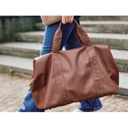 Childhome - Borsa fasciatoio MOMMY BAG LEATHER marrone
