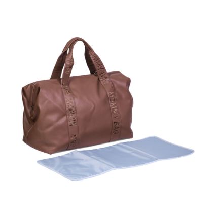 Childhome - Borsa fasciatoio MOMMY BAG LEATHER marrone