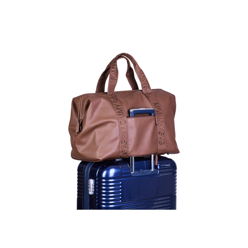 Childhome - Borsa fasciatoio MOMMY BAG LEATHER marrone