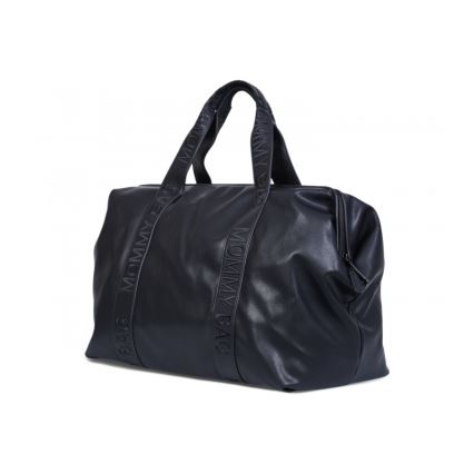 Childhome - Borsa fasciatoio MOMMY BAG LEATHER nero