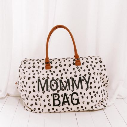 Childhome - Borsa fasciatoio MOMMY BAG leopardata