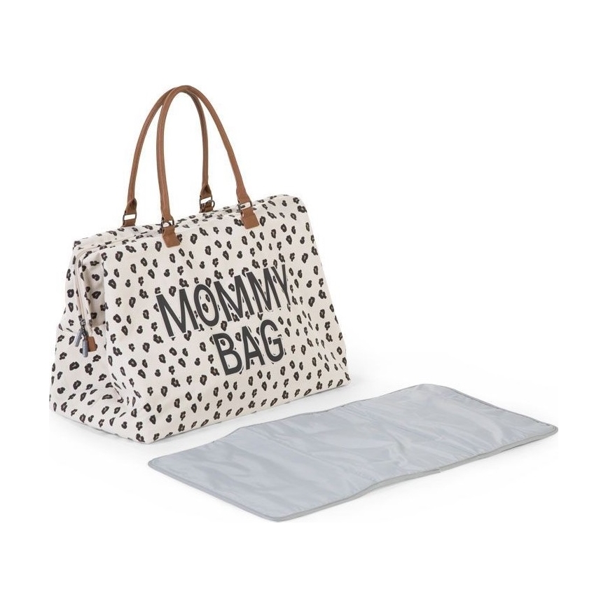 Childhome - Borsa fasciatoio MOMMY BAG leopardata