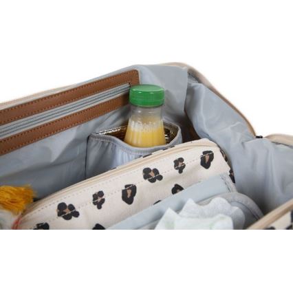 Childhome - Borsa fasciatoio MOMMY BAG leopardata