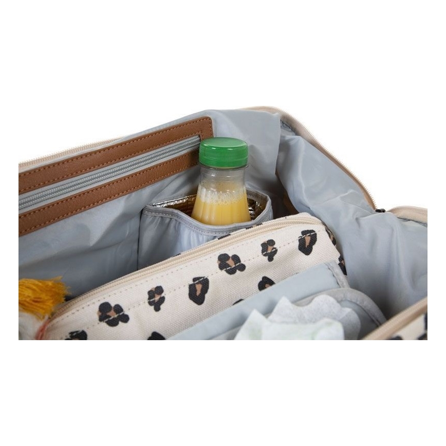 Childhome - Borsa fasciatoio MOMMY BAG leopardata