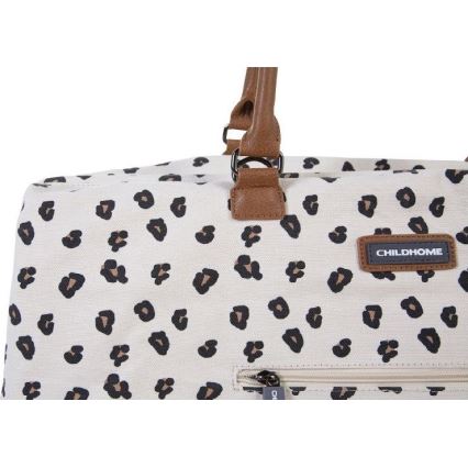 Childhome - Borsa fasciatoio MOMMY BAG leopardata