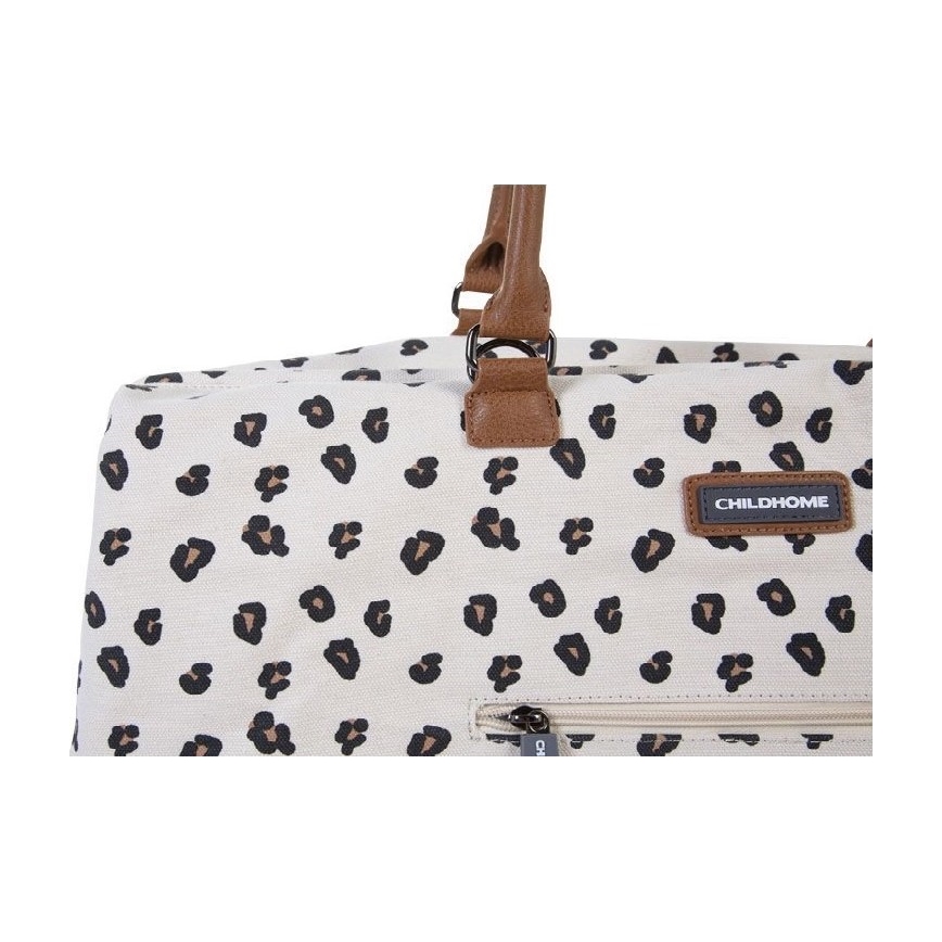 Childhome - Borsa fasciatoio MOMMY BAG leopardata