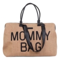 Childhome - Borsa fasciatoio MOMMY BAG RAFFIA LOOK beige