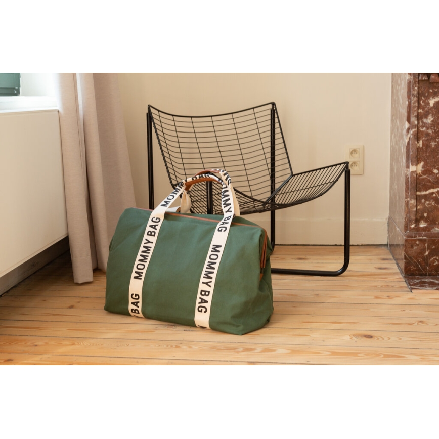 Childhome - Borsa fasciatoio MOMMY BAG verde