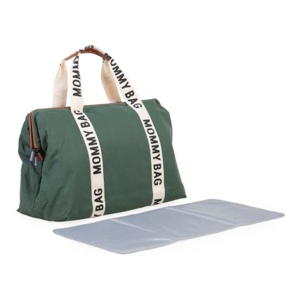 Childhome - Borsa fasciatoio MOMMY BAG verde