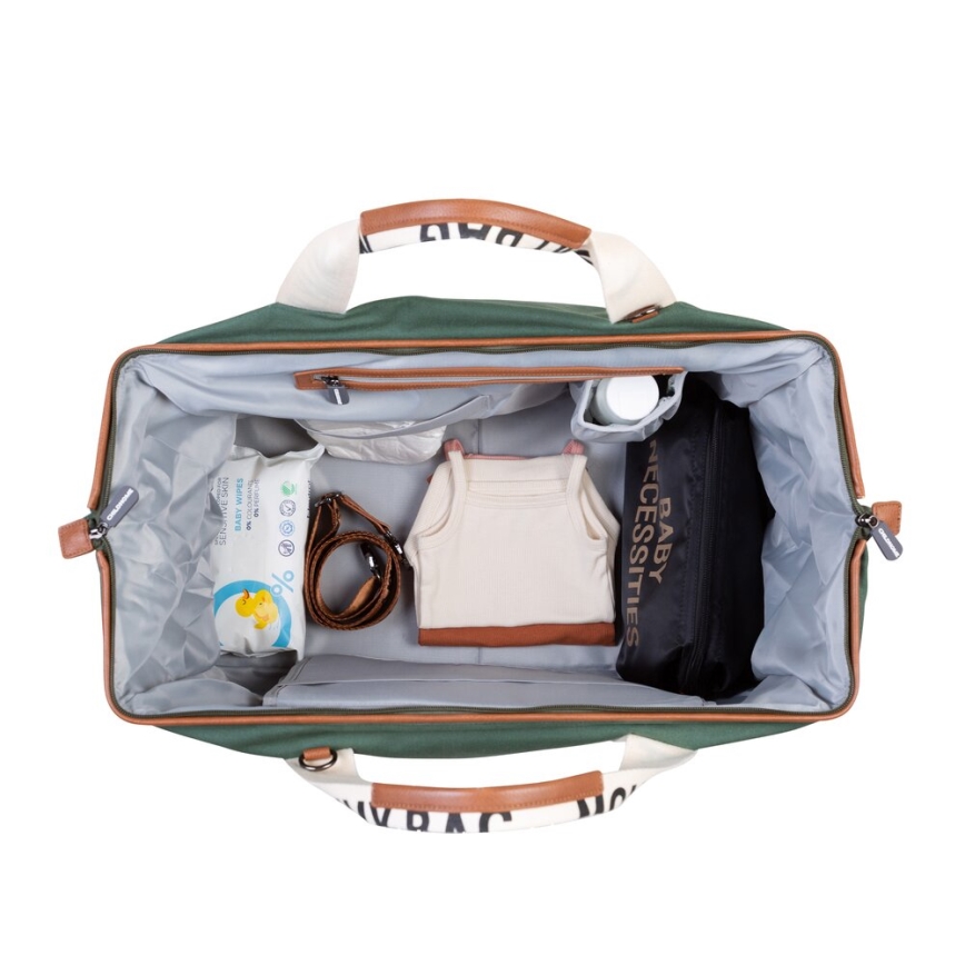 Childhome - Borsa fasciatoio MOMMY BAG verde