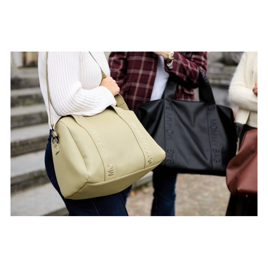 Childhome - Borsa fasciatoio MOMMY CLUB LEATHER beige