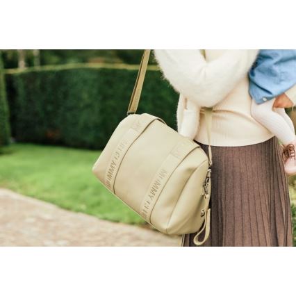Childhome - Borsa fasciatoio MOMMY CLUB LEATHER beige