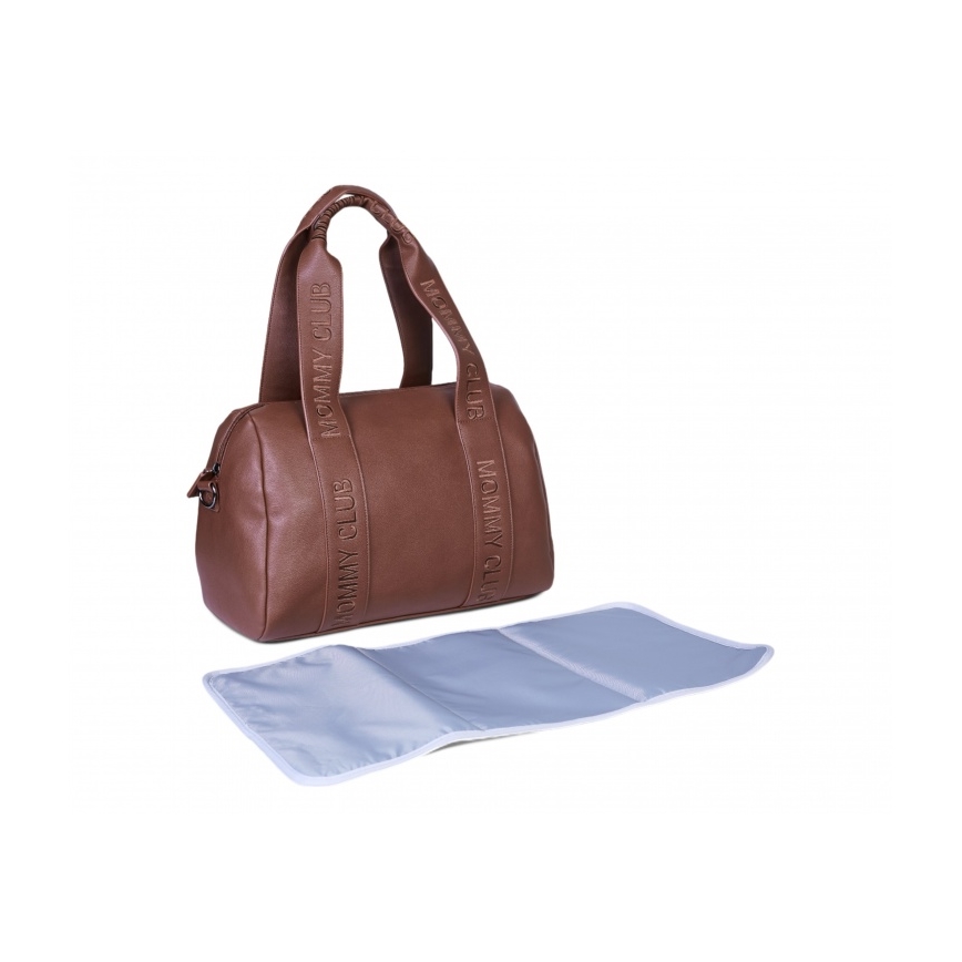Childhome - Borsa fasciatoio MOMMY CLUB LEATHER marrone