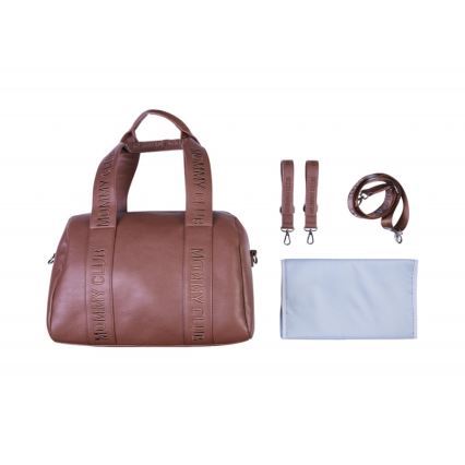 Childhome - Borsa fasciatoio MOMMY CLUB LEATHER marrone