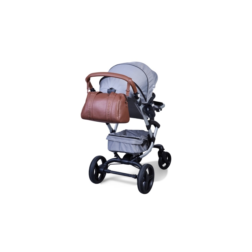 Childhome - Borsa fasciatoio MOMMY CLUB LEATHER marrone