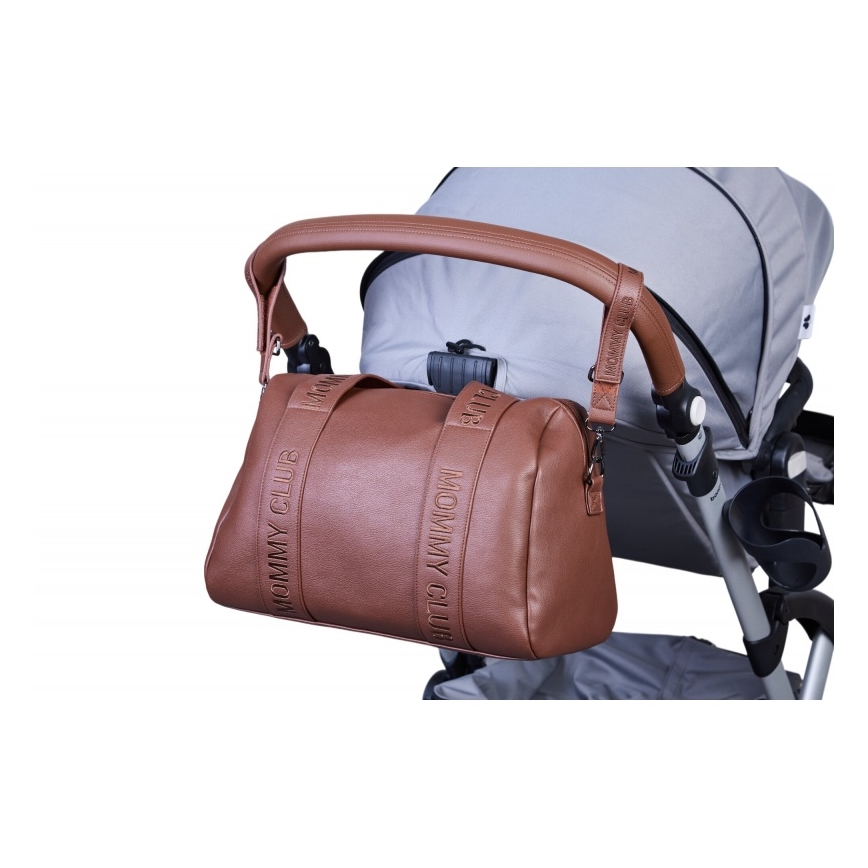 Childhome - Borsa fasciatoio MOMMY CLUB LEATHER marrone