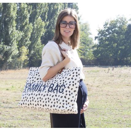 Childhome - Borsone da viaggio FAMILY BAG leopardo