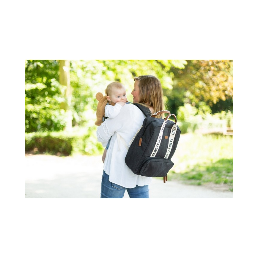 Childhome - Zaino di ricambio FAMILY CLUB nero