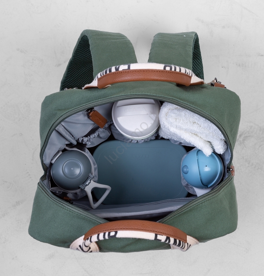 Borsa Cambio Bambino Multifunzionale Zaino Fasciaio CHILDHOME Family Bag Club - 20,5L Con 11 Scomparti, Trolley E Fasciatoio Zaino Passeggino Multifunzione