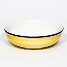Ciotola per composta in ceramica 13 cm giallo blu