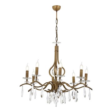 CLASSIC 8xE14/40W/230V lampadario a catena, bronzo