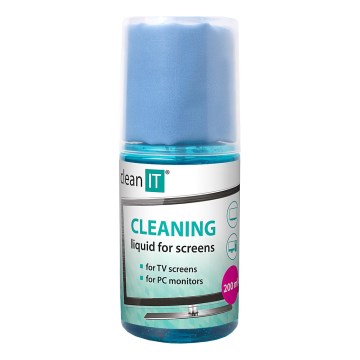 CLEAN IT CL-180 - Soluzione per la pulizia degli schermi con panno da 200 mm