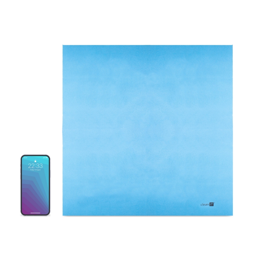 CLEAN IT CL-700 - Panno di pulizia in microfibra 40x42 cm blu