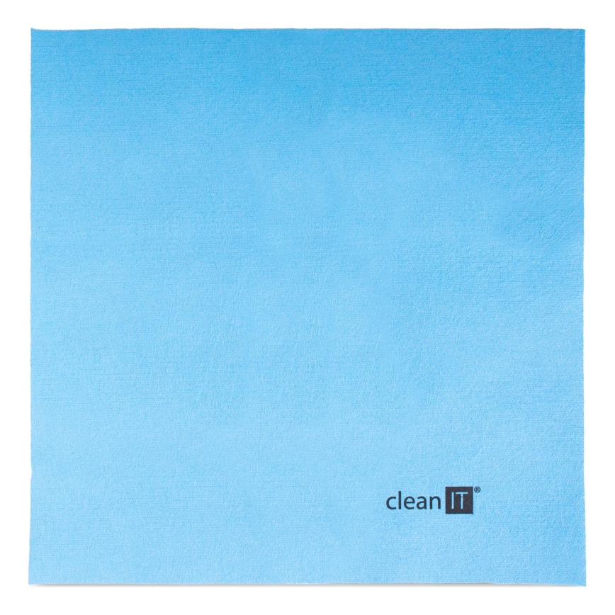 CLEAN IT CL-710 - Panno di pulizia in microfibra 19x19 cm blu