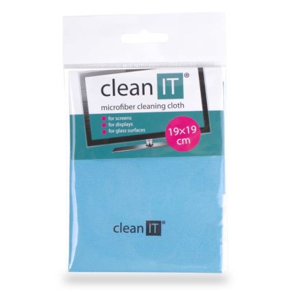 CLEAN IT CL-710 - Panno di pulizia in microfibra 19x19 cm blu