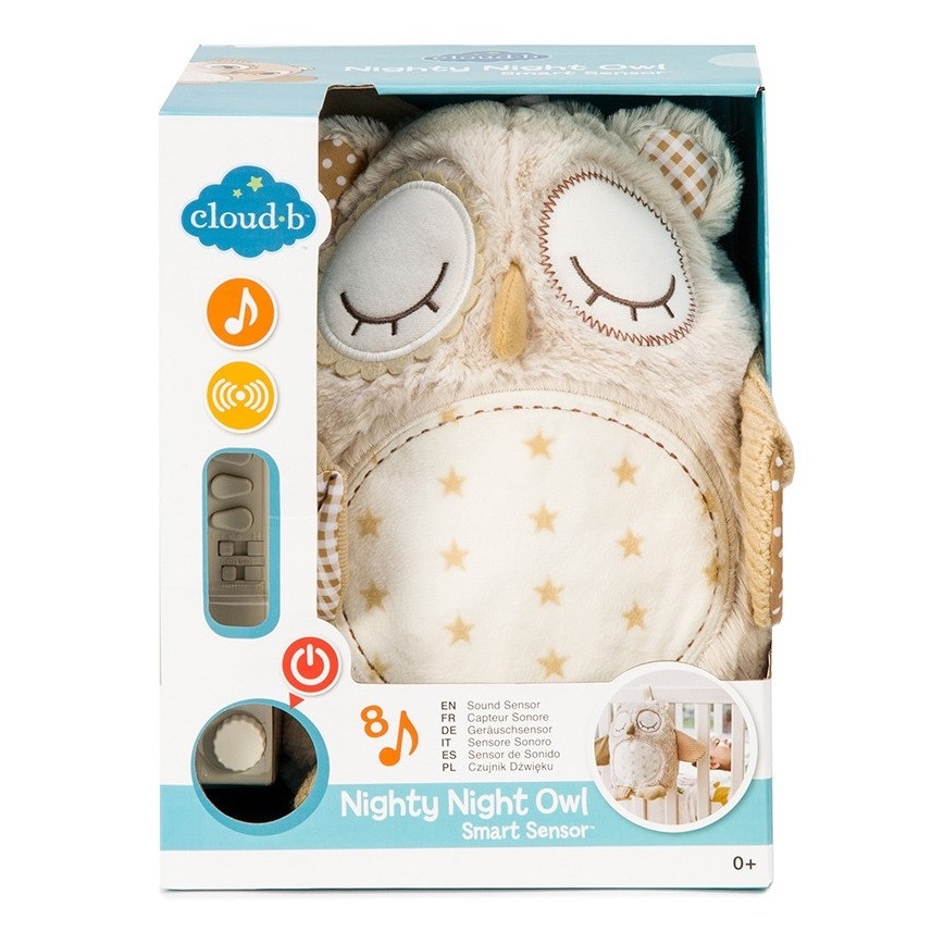 Cloud B - Compagno di coccole con melodia 2xAA gufo
