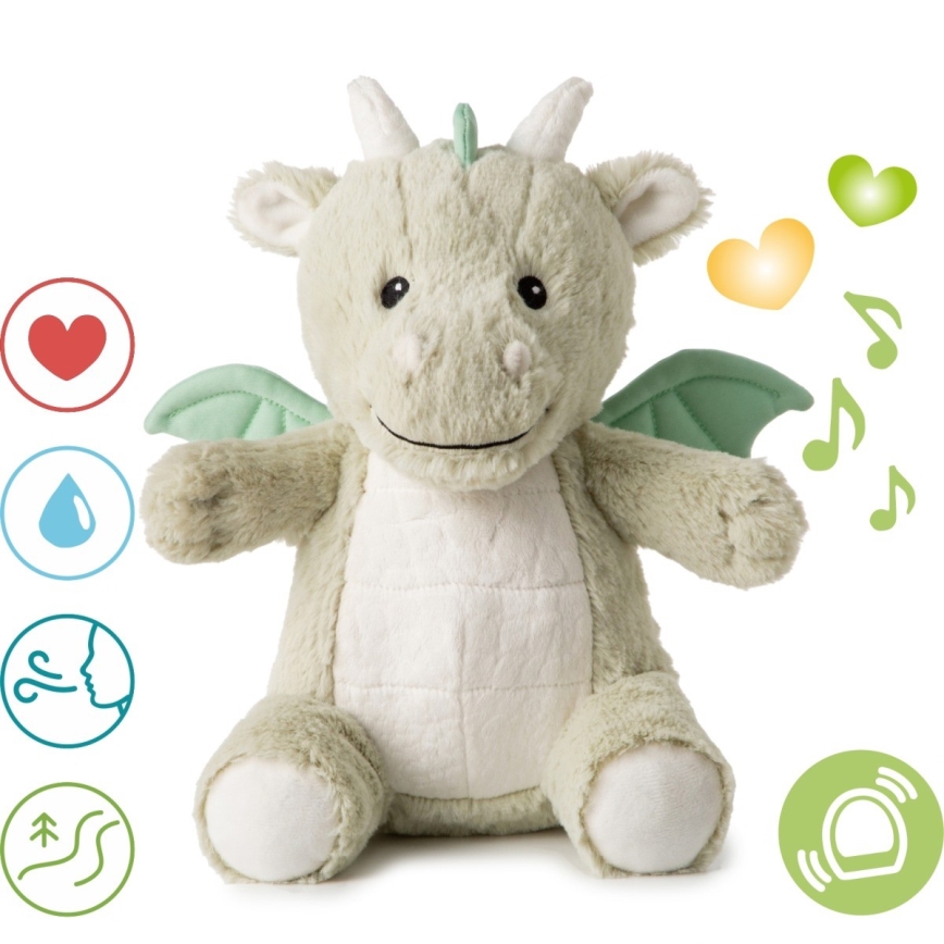 Cloud B - Compagno di coccole con melodia e luce drago + USB