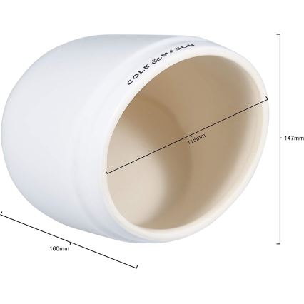 Cole&Mason - Contenitore per sale in ceramica WHITMORE
