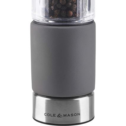 Cole&Mason - Coppia di macinapepe e macinasale REGENT CONCRETE, 2 pezzi, cemento, 18 cm