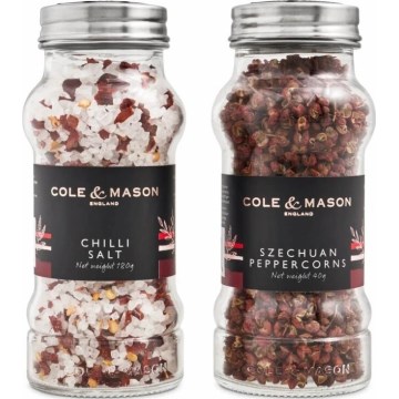 Cole&Mason - Gift set Aromatic chili salt e Sichuan pepper
