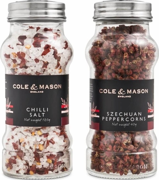 Cole&Mason - Gift set Aromatic chili salt e Sichuan pepper