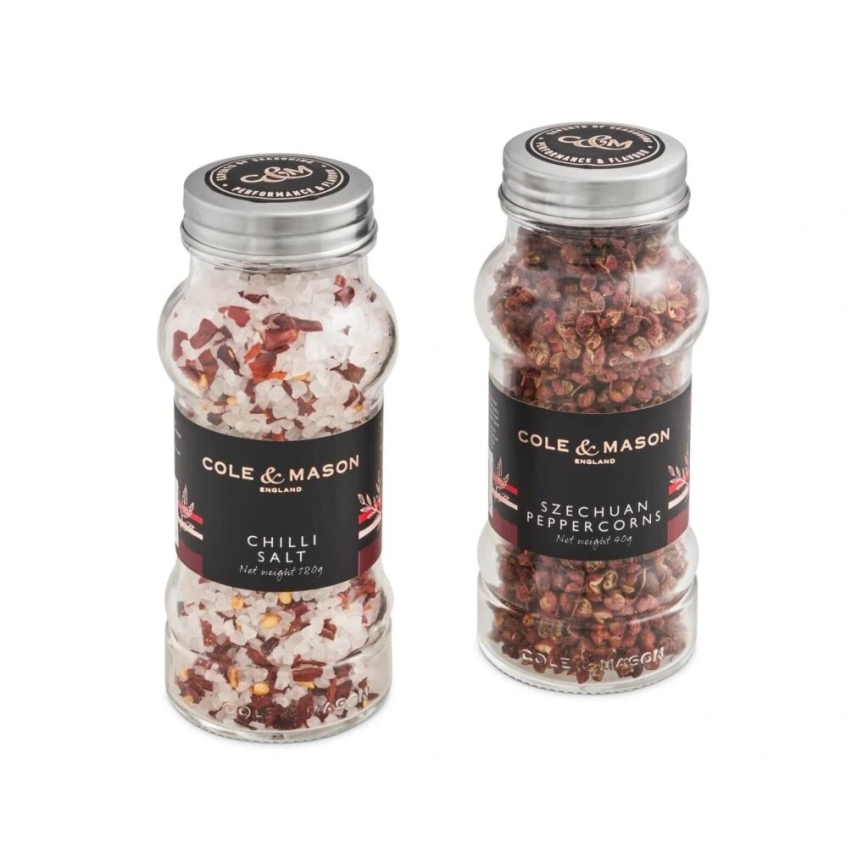 Cole&Mason - Gift set Aromatic chili salt e Sichuan pepper