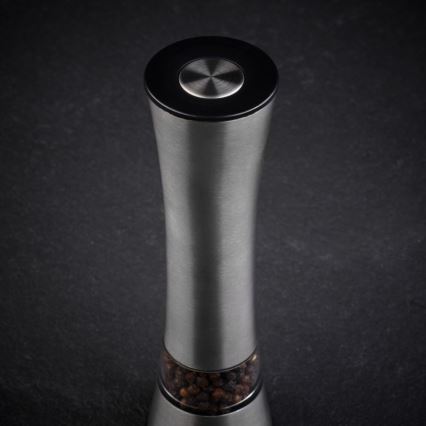 Cole&Mason - Elettrico salt or pepper grinder BURFORD 4xAAA 18 cm cromo opaco