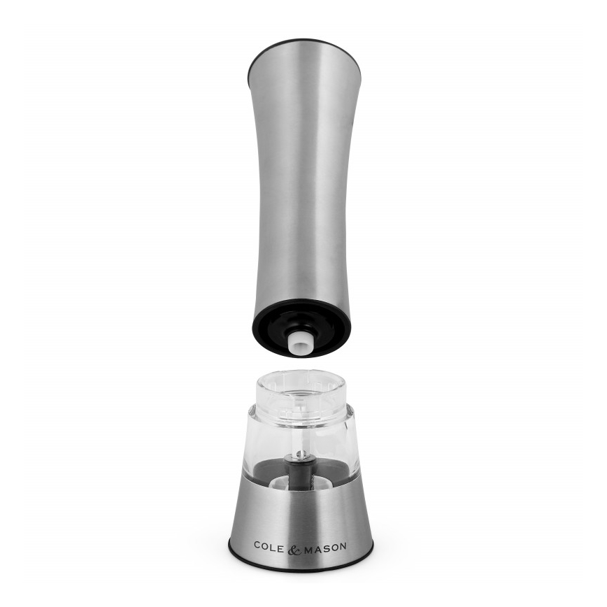 Cole&Mason - Elettrico salt or pepper grinder BURFORD 4xAAA 18 cm cromo opaco